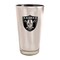 The Memory Company 5.75" Silver and Black NFL Oakland Raiders Electroplated Pint Glass 16 oz.